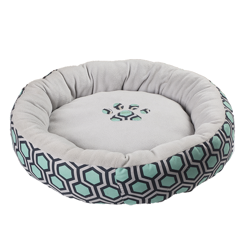 HY-09 Pongee imprimat Circle Velvet Cuddle Pat pentru animale de companie
